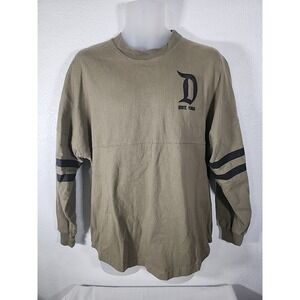 Disneyland Resort Spirit Jersey Army Olive Green Long Sleeve Unisex Size S